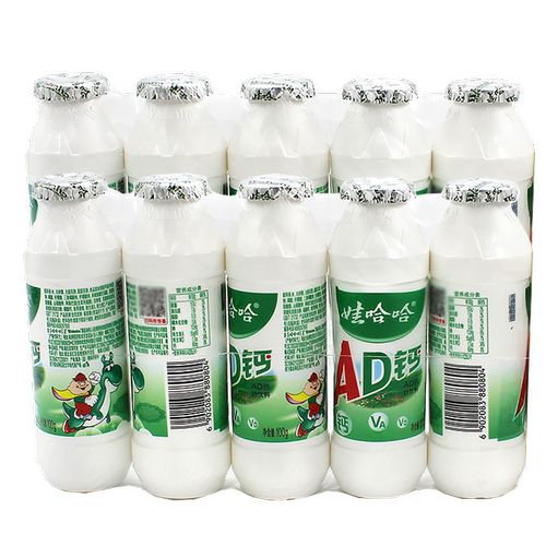 娃哈哈AD钙奶100g*10瓶儿童含乳饮料饮品早餐营养丰富经典口味-x