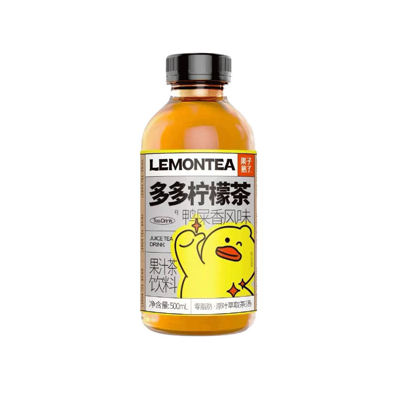 果子熟了多多柠檬茶 500ml*12瓶鸭屎香风味