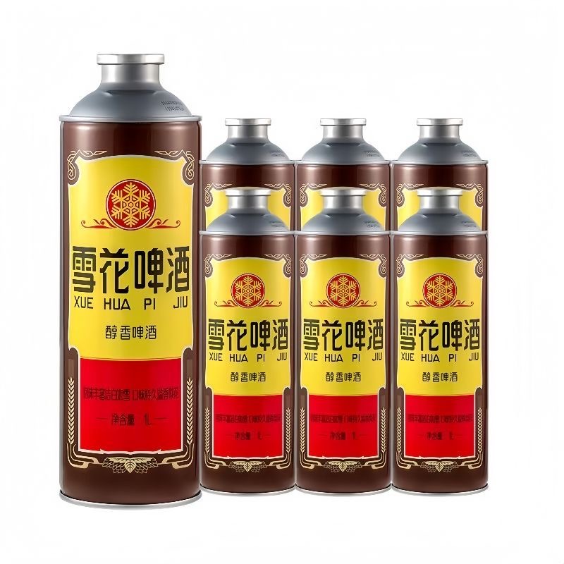 雪花老雪 醇香啤酒小麦精酿醇香啤酒500ml/8*12/1L*6罐