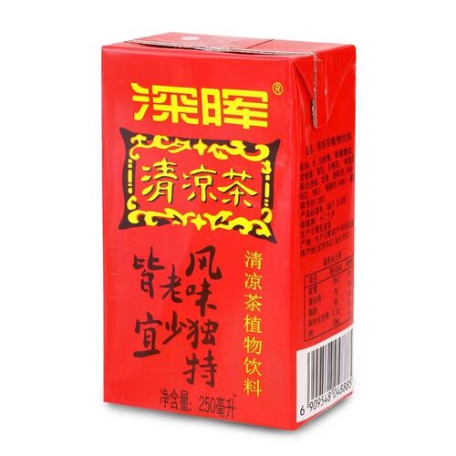 【品牌折扣】深晖清凉茶 250ml*6瓶凉茶茶饮料即食凉粉