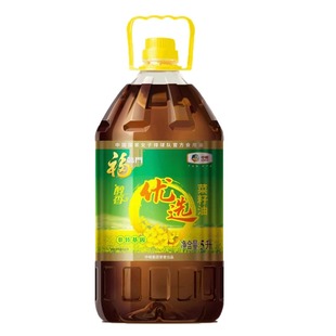 福临门非转基因优选醇香菜籽油5L家用厨房大桶食用油-J