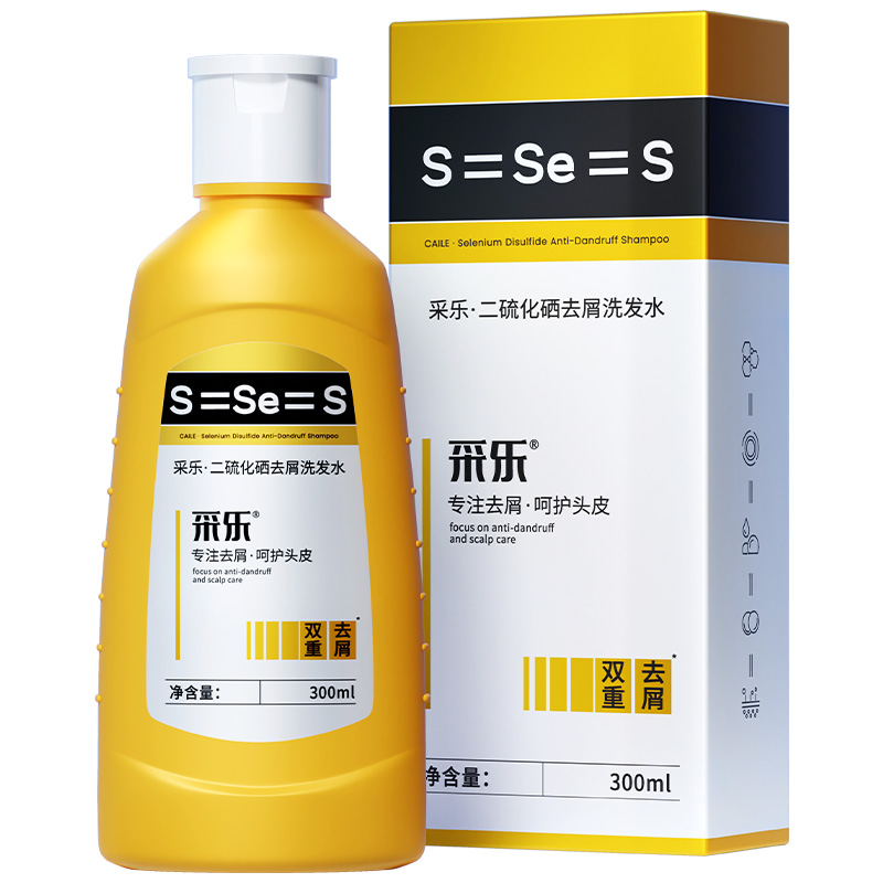 采乐二硫化硒去屑洗发水 300ml【fd】