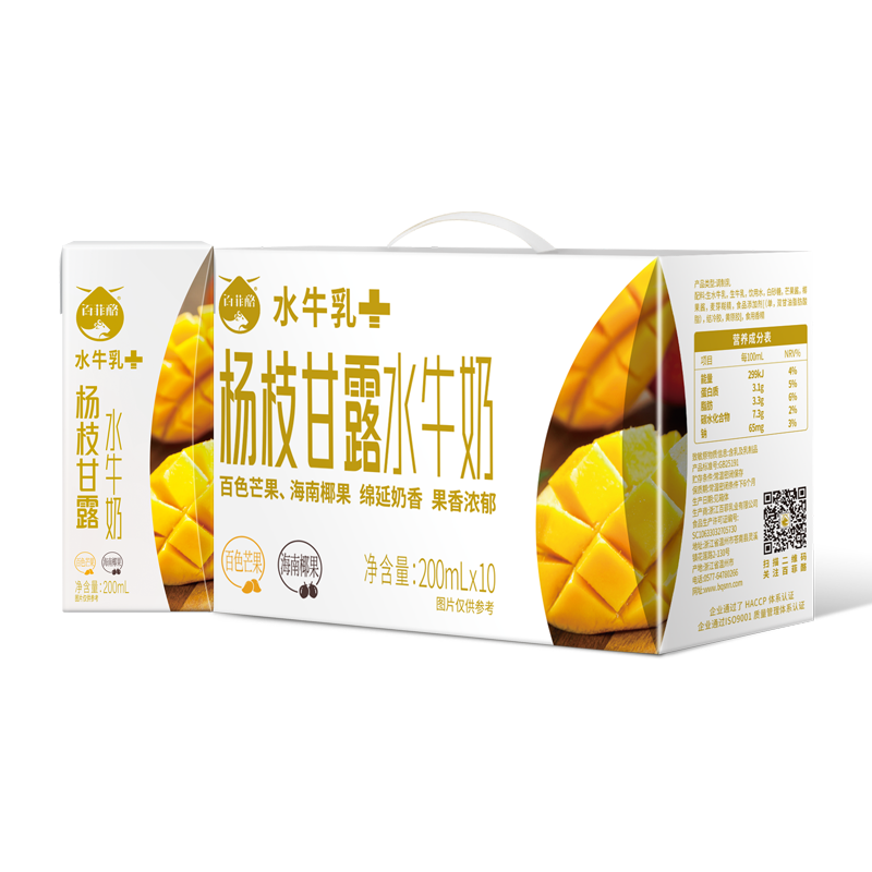 百菲酪杨枝甘露水牛奶 200mlx10_水牛奶