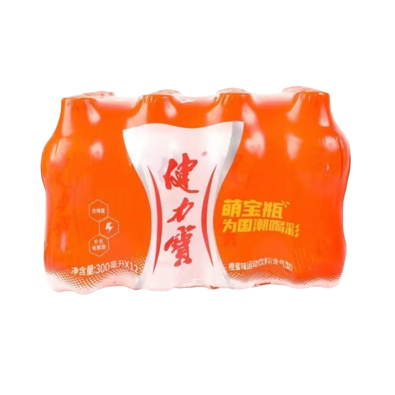 健力宝橙蜜味含电解质碳酸汽水饮料300ml*12瓶-CL,咖啡/麦片/冲饮,气泡水,淘宝优惠券,粉丝福利购,淘宝优惠卷
