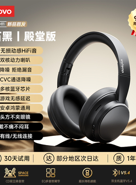 【品牌折扣】联想TH11头戴式蓝牙耳机 500mAh多颜色可选
