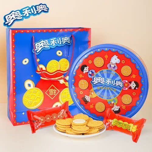 【清仓直播】奥利奥新年玩转礼听（有礼袋）（包装随机发） 388g