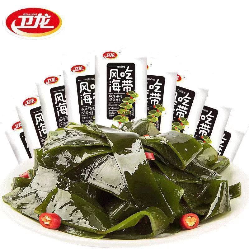 卫龙海带小零食风吃海带 【约9g*13包】-XT