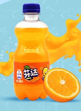 可口可乐芬达300ml*12瓶特价汽水碳酸饮品好喝不腻-CL