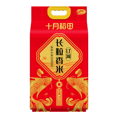 十月稻田 东北大米 辽河长粒香 5kg【fd】