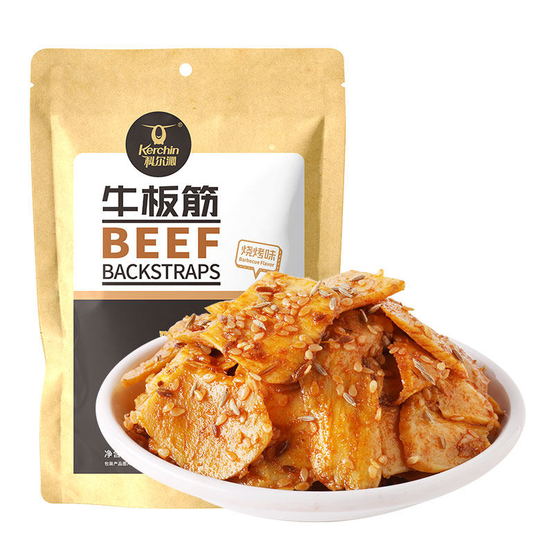 【品牌折扣】科尔沁 牛板筋 内蒙特色休闲零食小吃 100g 烧烤味