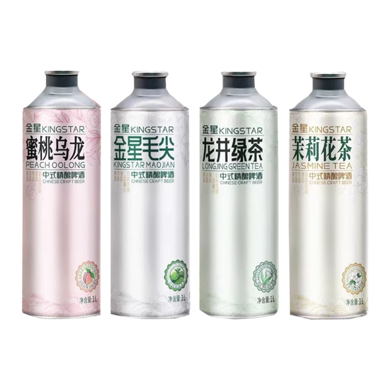 金星啤酒中式精酿啤酒网红爆款1L*6罐 混合口味非原箱-n