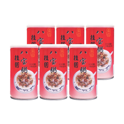 【真的】八宝粥早餐方便速食养桂圆八宝粥360g*6罐【散装】 原味