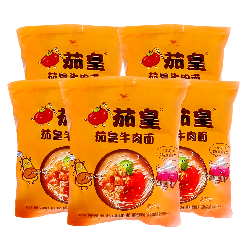 【品牌折扣】统一茄皇鸡蛋面/牛肉面方便面 好日期散装116g*5包,粮油调味/速食/干货/烘焙,冲泡方便面/拉面/面皮,淘宝优惠券,粉丝福利购,淘宝优惠卷
