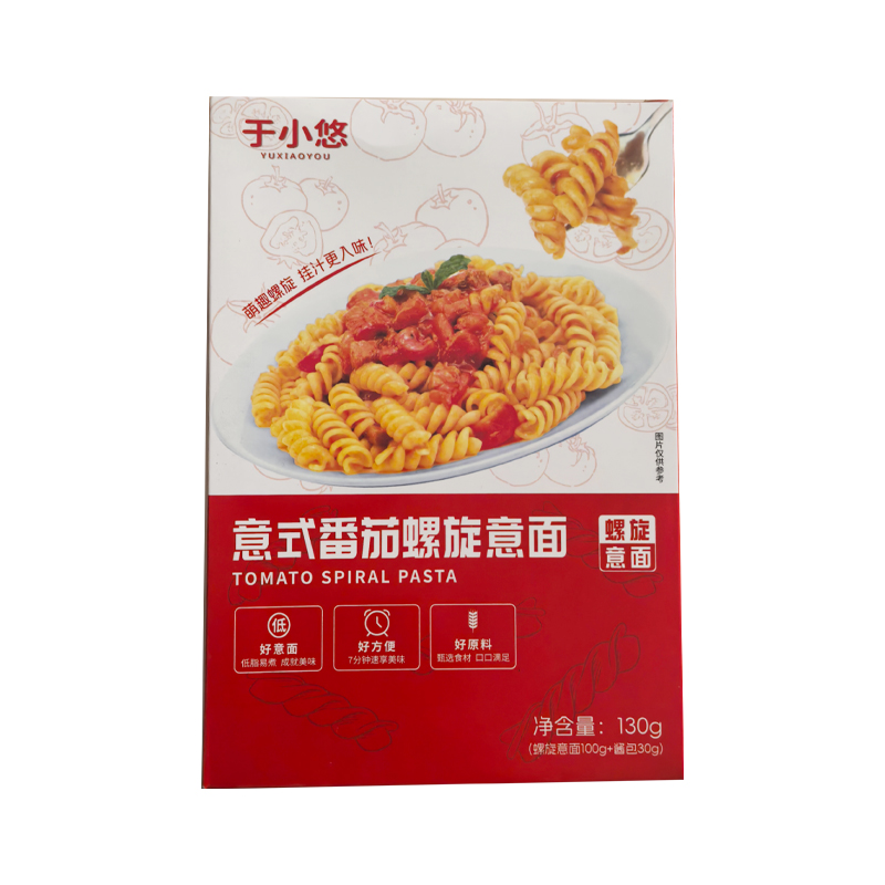 于小悠螺旋意面正宗意大利面方便拌面孩子爱吃速食整箱盒装家庭装