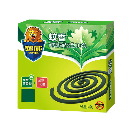 超威蚊香家用艾草盘香非无毒无味10圈蚊香【g】