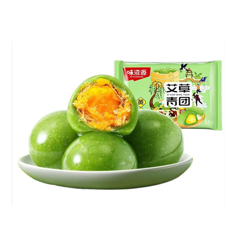 味滋源艾草青团薯糯米团子传统糕点清明时令252g口味可选rxu