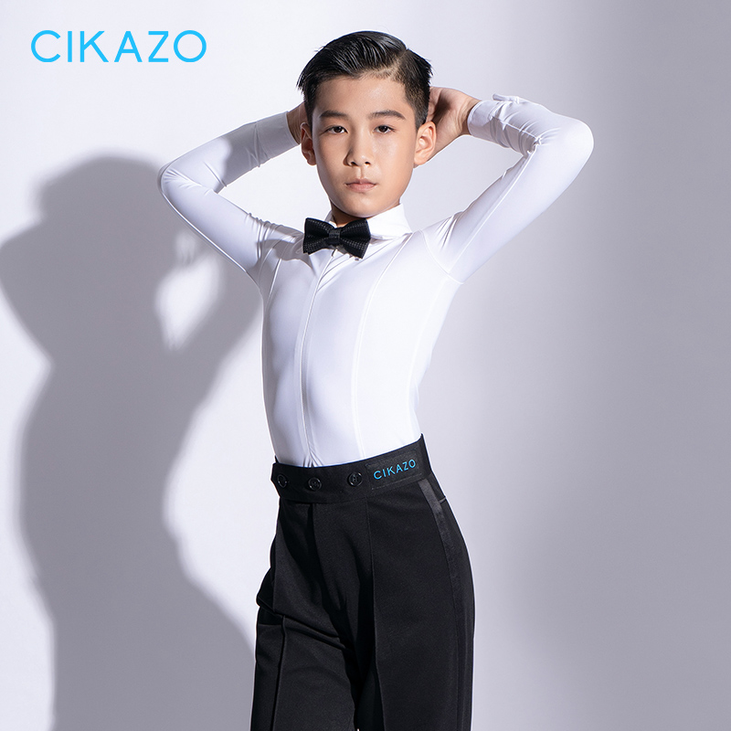 男童比赛服茜卡索规定服白色衬衫