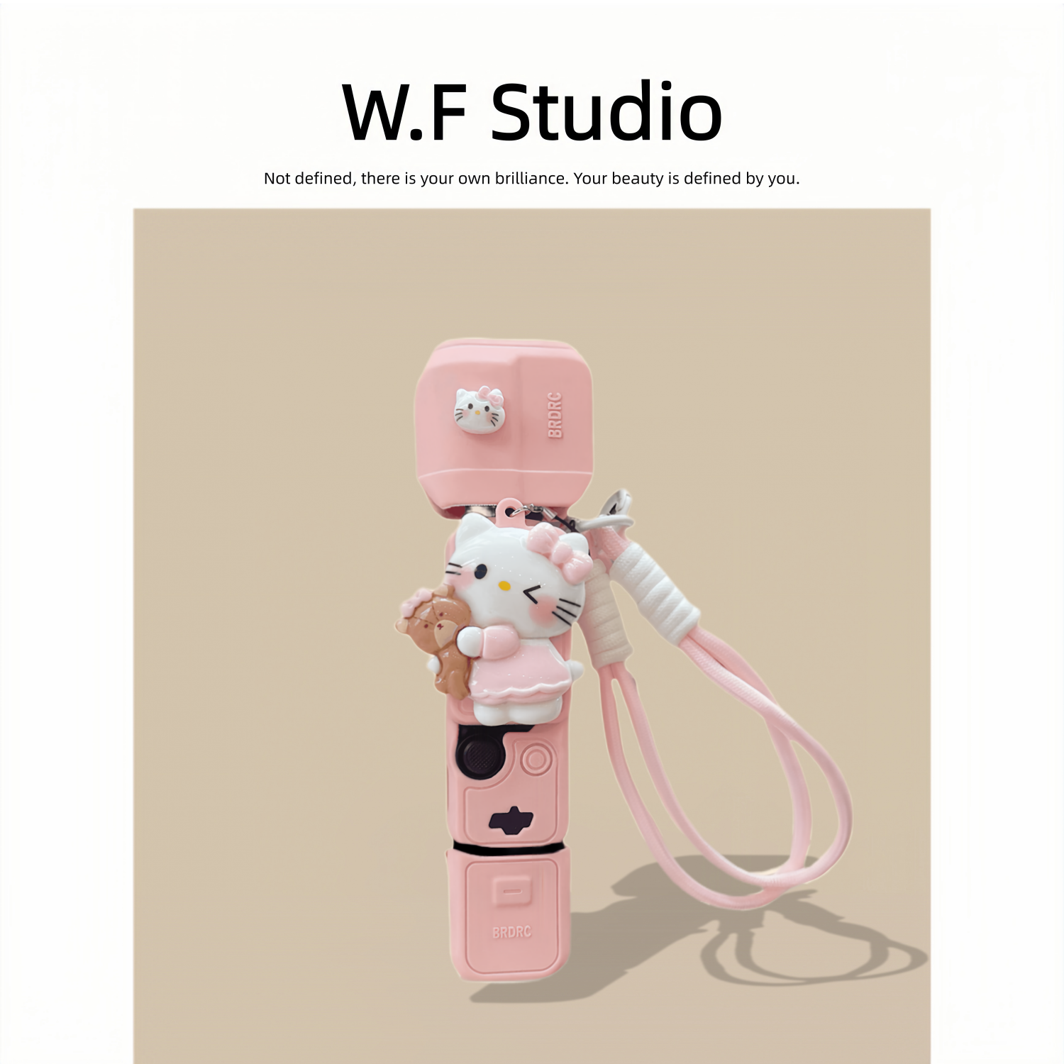 适用可爱kitty猫公仔大疆防摔壳