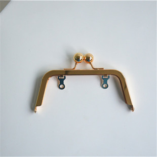 高级感 大珠头14cm光面无孔口金梯形口金送螺丝金色、银色 送图纸