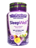 VitaFusion Sleep Welt Melatonin Бутылка VF Sleep Fundon Sleep and Sleepling and Sterlulation Melanin 60 капсул