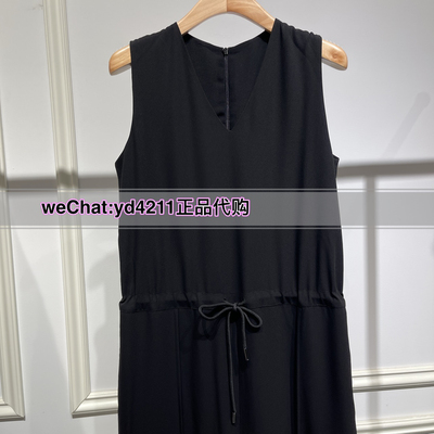 ME FOREVER/真我永恒2024夏款女黑色V领连体裤2423D23112吊999