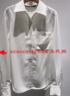 真我永恒2024春季新品女士雪纺长袖衬衣衬衫2413B42159吊699正品