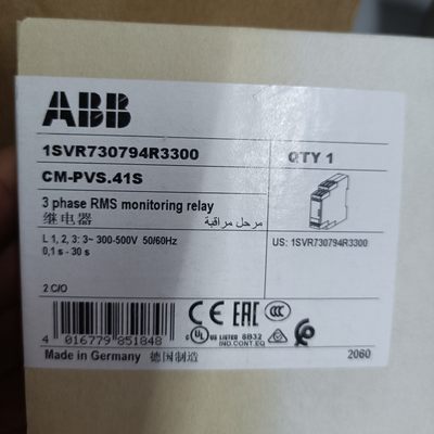 全新原装ABB监视继电器CM-PVS.41S现货1SVR730794R3300