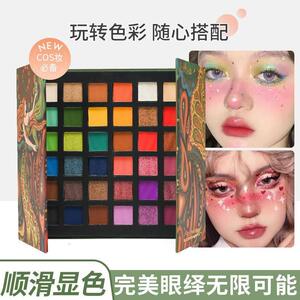 屈臣氏低饱和眼影盘ins超火彩妆盘大地色珠光初学者哑光36色塔罗