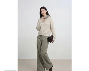 上新&水貂毛领轻奢极简风外套HB1159 冬季 高奢订单