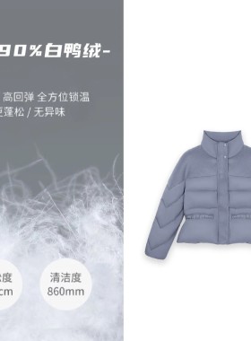 高级成衣羊毛白鸭绒羽绒服25TW4476