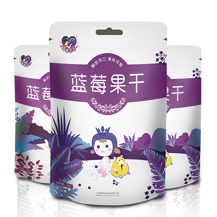 蓝莓王子 蓝莓果干60g/袋 原味无添加剂 有机蓝莓零食果干