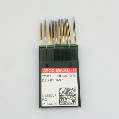 德国格罗茨DBXK5绣花机针GROZ-BECKERT DB*K5电脑绣花镀钛金针