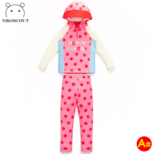 儿童海边泳衣女童防晒速干冲浪