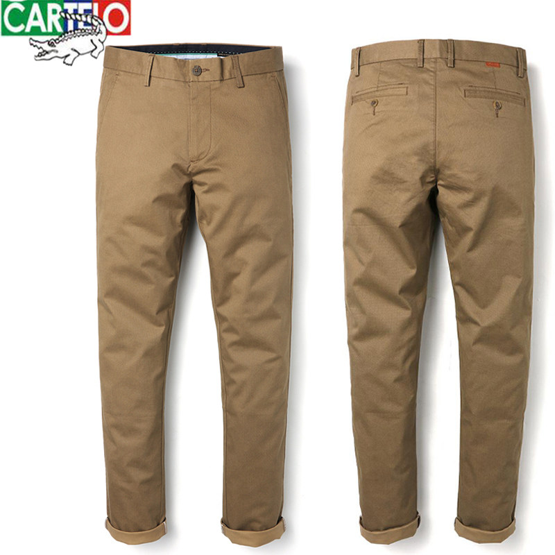 CARTELO/卡帝乐鳄鱼男装春装休闲裤男纯棉男裤商务直筒裤子工装裤|ruв категории Мужская одежда, брюки - от Buy2taobao.com для оказания профессиональной услуги покупки агента Taobao