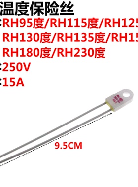 5只 RH温度保险丝15A250V油汀电暖器RF 95/115/125/135/150/180