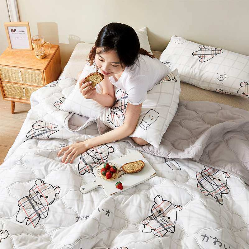 Chăn điều hòa mùa hè chăn mùa hè loại mỏng chăn mùa hè hai người chăn mùa hè chăn mát mùa hè trẻ em một người chăn không gian ký túc xá đáng yêu