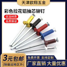 酒盒专用 拉花铆钉 彩色铝抽芯铆钉 防伪开花铆钉M3.2 M4系列