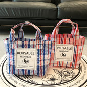 2023新款 韩国小众设计手提包潮流百搭环保蛇皮编织女包托特包