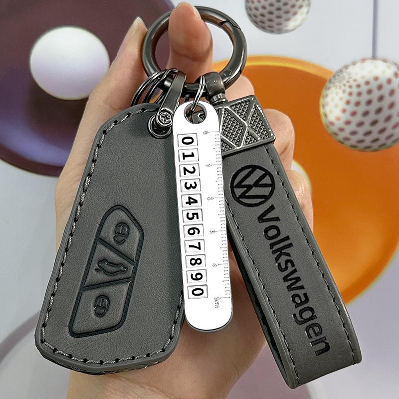 适用大众高尔夫8钥匙套23款帕萨特迈腾id4专用途岳凌渡汽车高档包