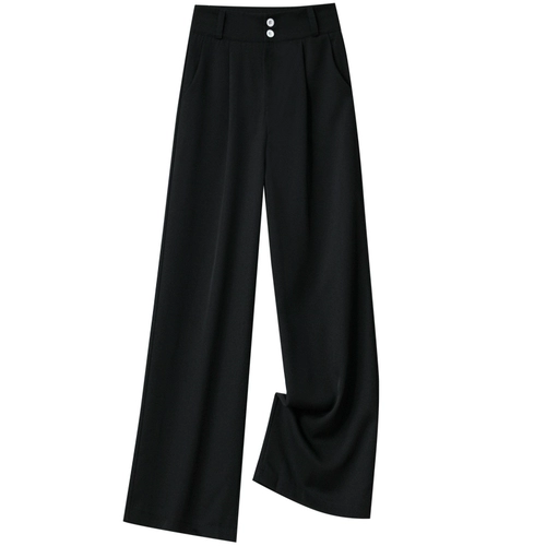 Осенние демисезонные штаны, костюм, коллекция 2022, свободный прямой крой, высокая талия, оверсайз