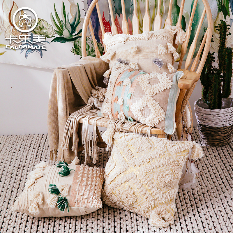 印度进口手工抱枕 家用客厅沙发靠垫 卧室床头抱枕办公室午睡枕|msdalam kategori rumah Fabrik, bantal/bantal - dari Buy2taobao.com untuk memberikan perkhidmatan ejen Taobao profesional membeli