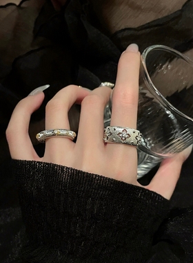 布契家拉斯戒指女轻奢小众镂空重