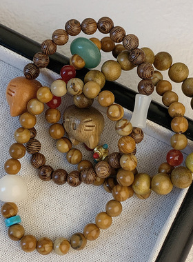 木质凯蒂猫猫头手链手串链