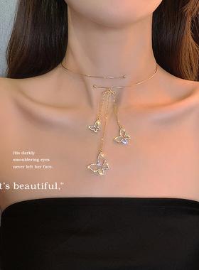 仙气ins冷淡风小众设计感短项链