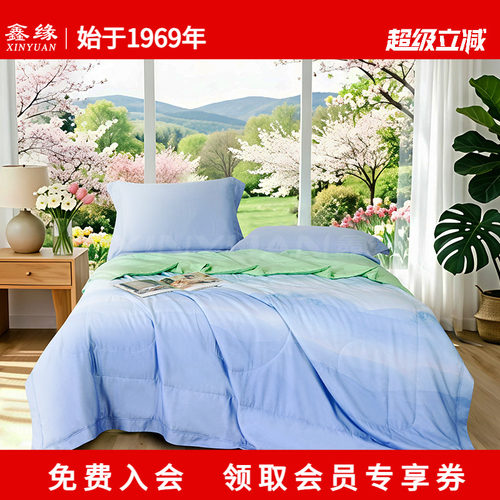 鑫缘天丝可水洗蚕丝被夏凉被子被芯空调被100%桑蚕长丝AEPE0320