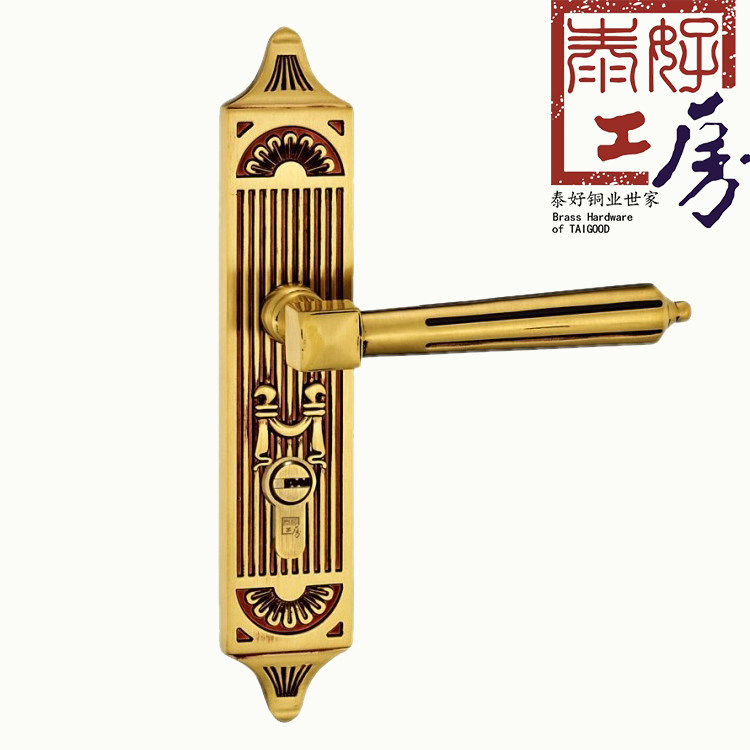 泰好工房铜锁简欧式全铜卧室内