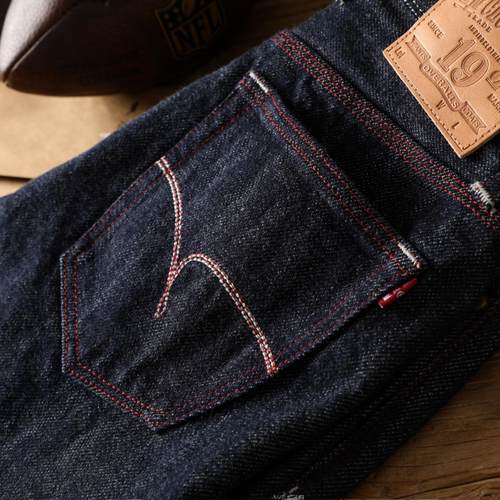 复刻经典19盎司赤耳丹宁牛仔裤男冬重磅原牛洗水纯棉501直筒复古