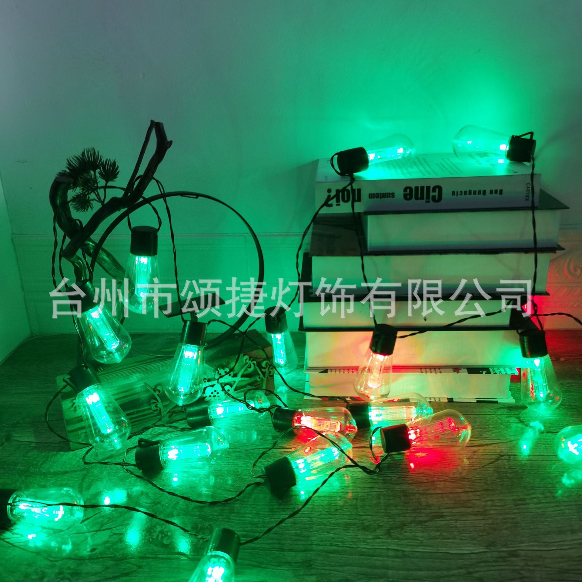 七彩同步LED灯水滴球泡装饰灯串USB灯庭院装饰灯太阳能球泡灯