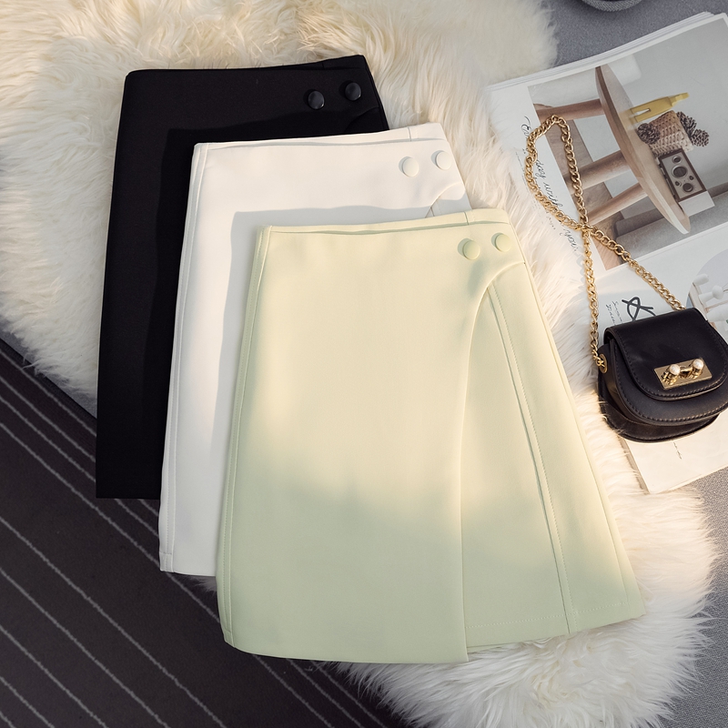 防走光时尚女士不规则半身短裙子