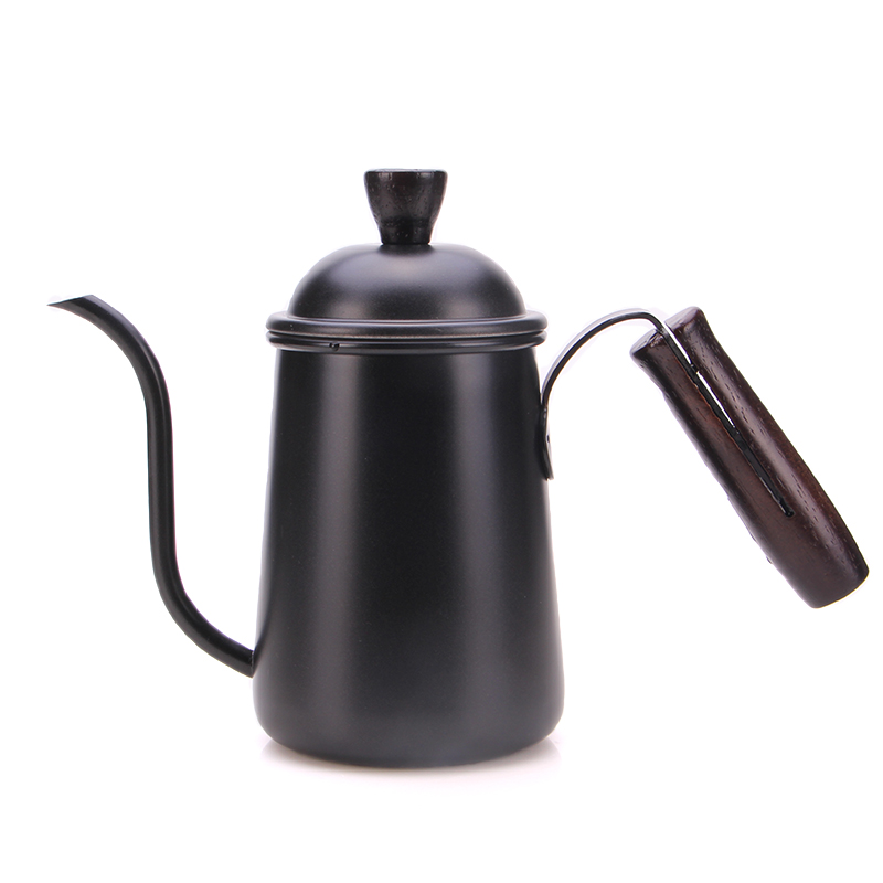 领感不锈钢滴漏式长嘴手冲咖啡壶